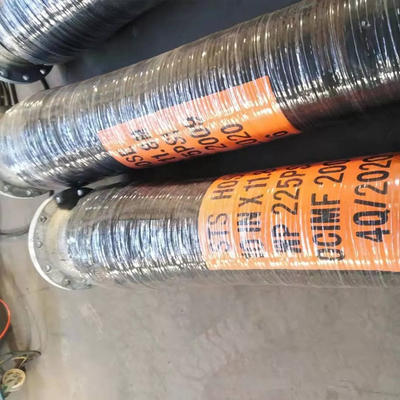 OCIMF Tiêu chuẩn STS Ống 15Bar Cao su tự nhiên chống dầu Màu đen ANSI150