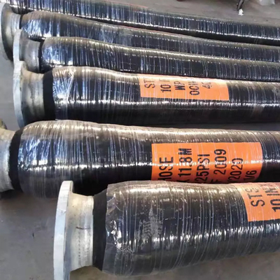 OCIMF Tiêu chuẩn STS Ống 15Bar Cao su tự nhiên chống dầu Màu đen ANSI150