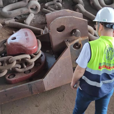 Tấm neo tiêu chuẩn PIANC Đúc thép 30 tấn cho bến tàu