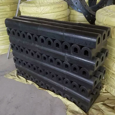 300h loại D Bộ đệm cao su màu đen cho thuyền cao su Mang chống chướng ngại vật cảng biển