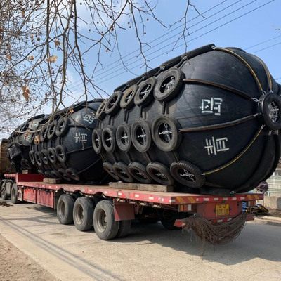 Ship Wharf Yokohama Fender Khối khí nén 3,3mx6,5m Marine Berthing