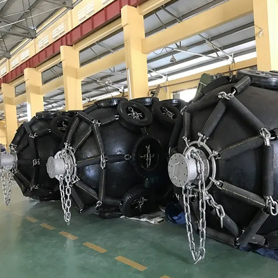 Ship Wharf Dock Protection Bảo vệ cao su Yokohama Fender 80kpa Khí nén Marine