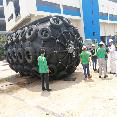 Hình trụ Iso17357 Dock Cao su Fender Màu đen 80kpa Marine Dock Bumpers