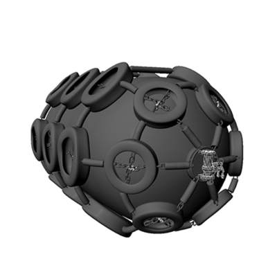 Bảo vệ chống va chạm khí nén Marine Fenders 50kpa 3,3 * 6,5m